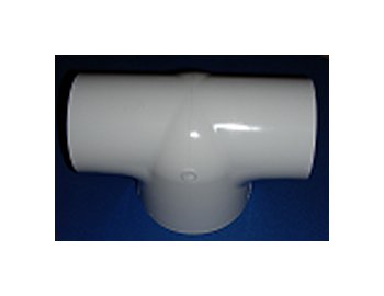 FlexPVC® 2 x 4 x 3 Inch PVC Bullhead Tee Fitting - Image 1