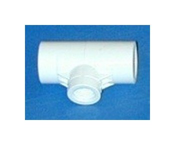 SPEARS 1/2" x 1/2" x 1/4" FNPT PVC Nozzle Tee Fitting - Image 1