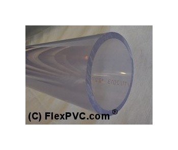 12 Inch Schedule 40 NSF Clear/Blue PVC Pipe - Image 1