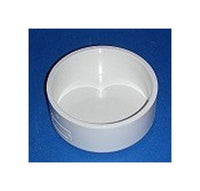 FlexPVC 4 Inch PVC Cap Fitting with 1.73 Inch Socket Depth