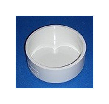 FlexPVC 4 Inch PVC Cap Fitting with 1.73 Inch Socket Depth - Image 1