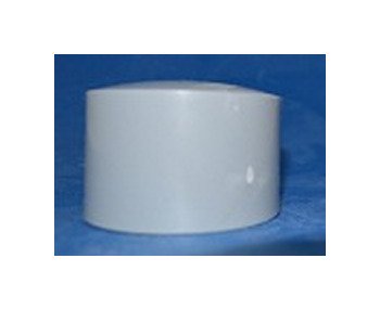 FlexPVC 2.5 Inch Gray PVC Cap Fitting - Image 1