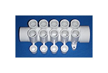 FlexPVC® 1.5 Inch PVC Manifold with 10 Ports - Image 1