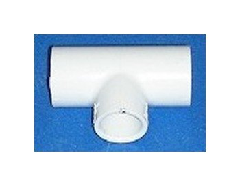FlexPVC 1 x 1 x 3/4 Inch PVC Reducing Tee Fitting - Image 1
