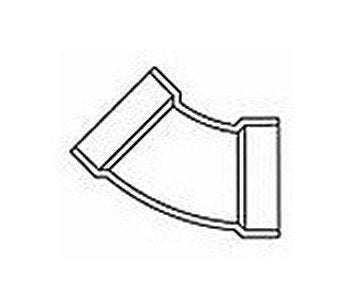 3-inch PVC DWV 45 Degree Elbow, Schedule 40/80, Made in USA - Image 1