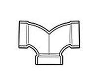4-Inch PVC DWV Tee Fitting