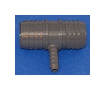 FlexPVC 2 x 2 x 1/2 Inch PVC Barb Tee Fitting - Image 1