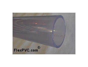4 Inch PVC Clear Pipe, UV Rated, 3.998 Inch Inner Diameter, USA-Made - Image 1
