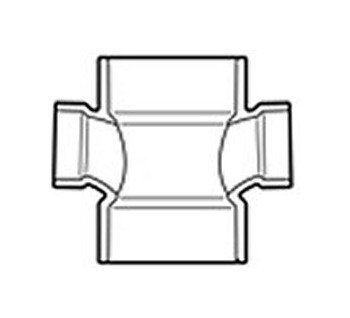 3x3x2x2 PVC DWV Tee Fitting - Image 1