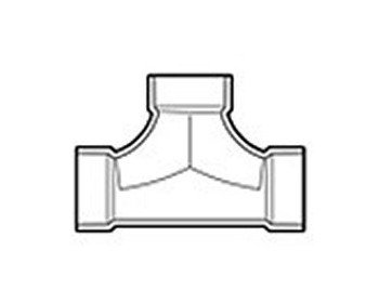 4 Inch PVC DWV Tee Fitting - Image 1