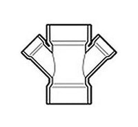 4x3 PVC Drain Waste and Vent (DWV) Wye
