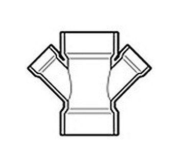 4x3 PVC Drain Waste and Vent (DWV) Wye - Image 1