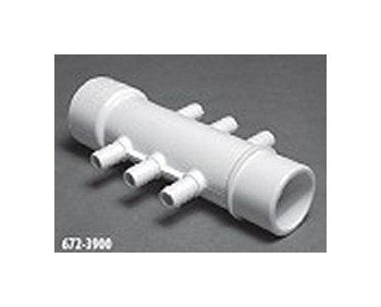FlexPVC 1 Inch PVC Manifold with 3/8 Inch Barb Size - Image 1