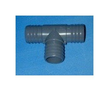 1" PVC Barb Tee Fitting - Image 1