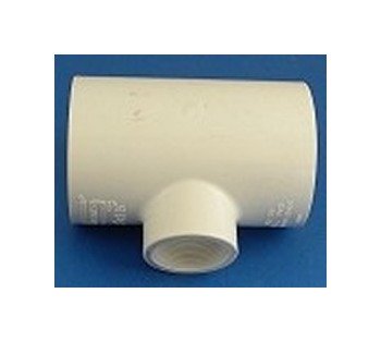 3x3x1.5 Female Pipe Thread PVC Reducing Tee Fitting - Image 1