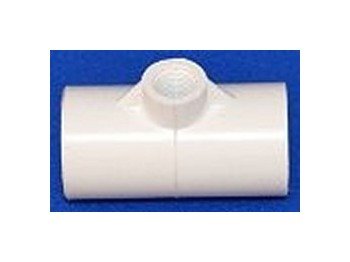 1/2in PVC FNPT Connection Medium Duty Nozzle Tee Fitting - Image 1