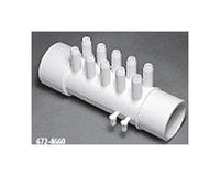 FlexPVC® 1.5in Spigot & 3/8in Barb PVC Manifold