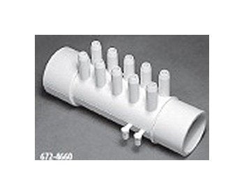 FlexPVC® 1.5in Spigot & 3/8in Barb PVC Manifold - Image 1