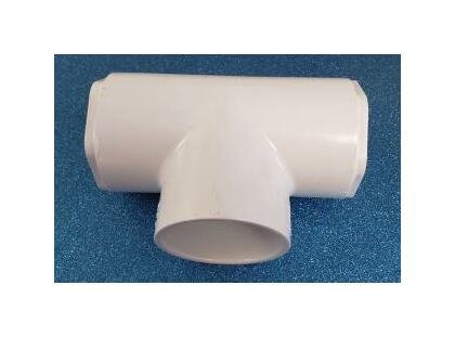 2x3x2 Inch PVC Bullhead Tee Fitting - Image 1