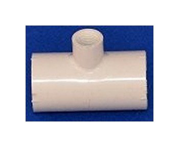 1/2 Inch Lite Duty PVC Nozzle Tee Fitting FNPT Connection - Image 1