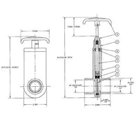 FlexPVC® 1 Inch Slip x 1 Inch Socket Gate Valve