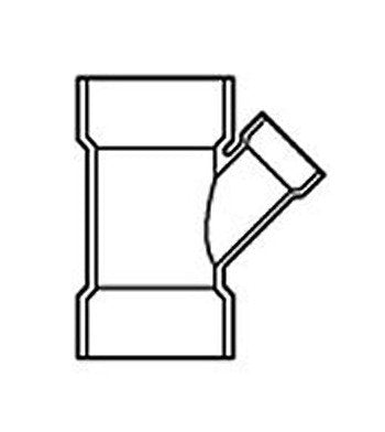 12x6 PVC DWV Wye Fitting - Image 1