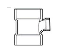 USA-Made 4 x 2 Inch PVC DWV Tee Fitting