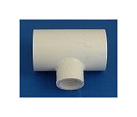 1.5" PVC Reducing Tee Fitting with Female Pipe Thread (FPT)