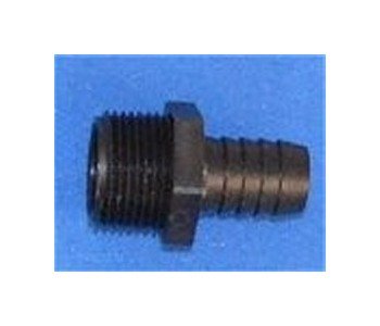 FlexPVC 5/8 Inch PVC Barb Adapter Fitting - Black - Image 1