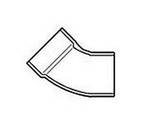 FlexPVC 4 Inch 45 Degree PVC DWV Elbow