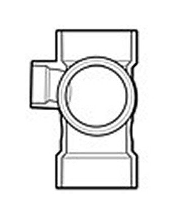 3x3x3x1.5 Inch PVC DWV Tee Fitting - Image 1