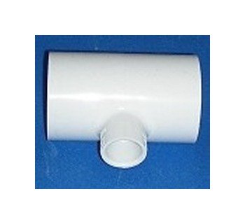 USA-Made 1.5 x 1.5 x 1/2 Inch PVC Reducing Tee Fitting - Image 1