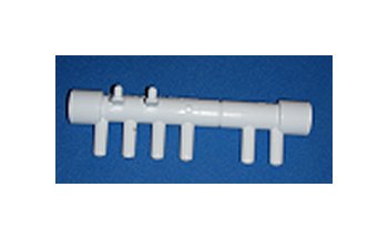 FlexPVC® 1/2 in Slip Socket and 3/8 in Barb Size PVC Manifold - Image 1