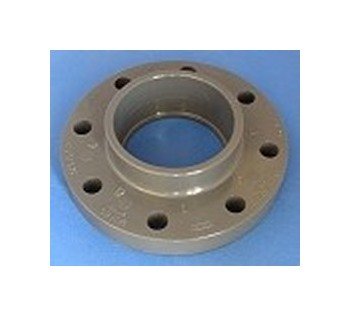 5 Inch PVC Flange - Sch 80 Gray Solid Flange - Image 1