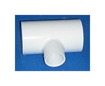 1.5 x 1.5 x 3/4 Inch PVC Reducing Tee Fitting - Image 1