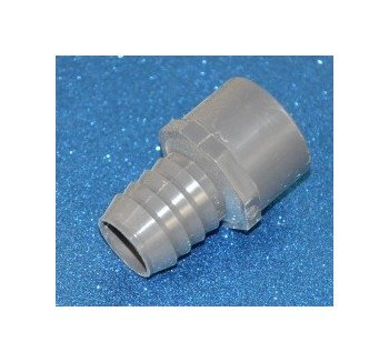 1-1/4 Inch PVC Barb Adapter Fitting - Image 1