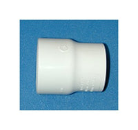 USA-Made PVC Coupling Fitting, 1-1/2 x 1-1/4 in, Gray
