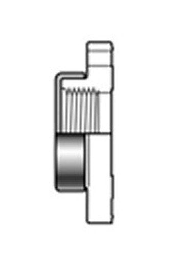 4 Inch PVC Flange with Stainless Reinforcement Ring - Image 1