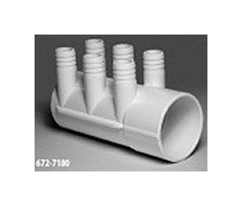 FlexPVC 2" PVC Manifold with 6 3/4" Barb Size - Image 1