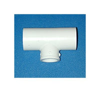 PVC Reducing Tee Fitting, 3/8 x 3/8 x 1/2 Inch