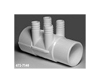FlexPVC® 2-Inch Slip Socket & 3/4-Inch Barb Size PVC Manifold - Image 1