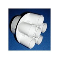 FlexPVC 2" Input 6 Port PVC Distribution Wye