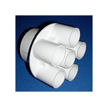 FlexPVC 2" Input 6 Port PVC Distribution Wye - Image 1