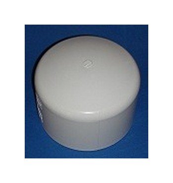 6 Inch PVC Cap Fitting - Sch 40, USA Made - Image 1