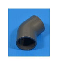 Swiss-Made 63mm 45-Degree PVC Metric Elbow by FlexPVC