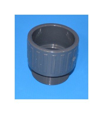 2-1/2 in PVC BSPT x Slip Socket Male Adapter Fitting - Image 1