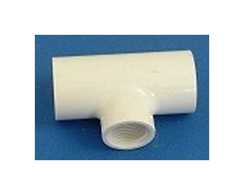 DURA 1x1x1/2 FPT PVC Reducing Tee Fitting - Image 1