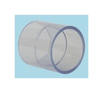 USA-Made PVC Clear Pipe Couplers, 3/4 Inch - Image 1