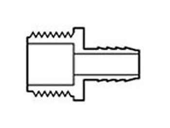 FlexPVC® 1.5 Inch PVC Industrial Barb Adapter - Image 1