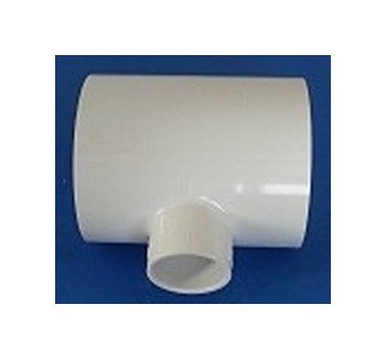 FlexPVC 3x3x1.25 Inch PVC Reducing Tee Fitting - Image 1